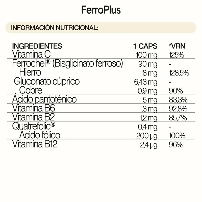 Ivb Wellness Lab FerroPlus, 90 capsules