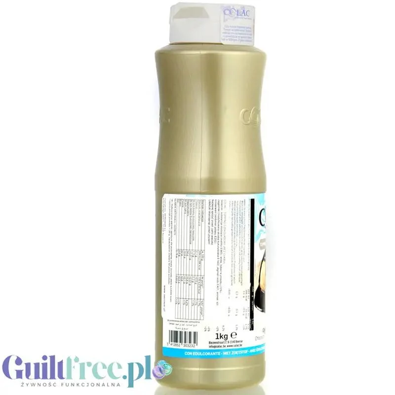 Colac Belgian Chocolate Topping 1KG - czekoladowa wegańska polewa bez cukru do lodów