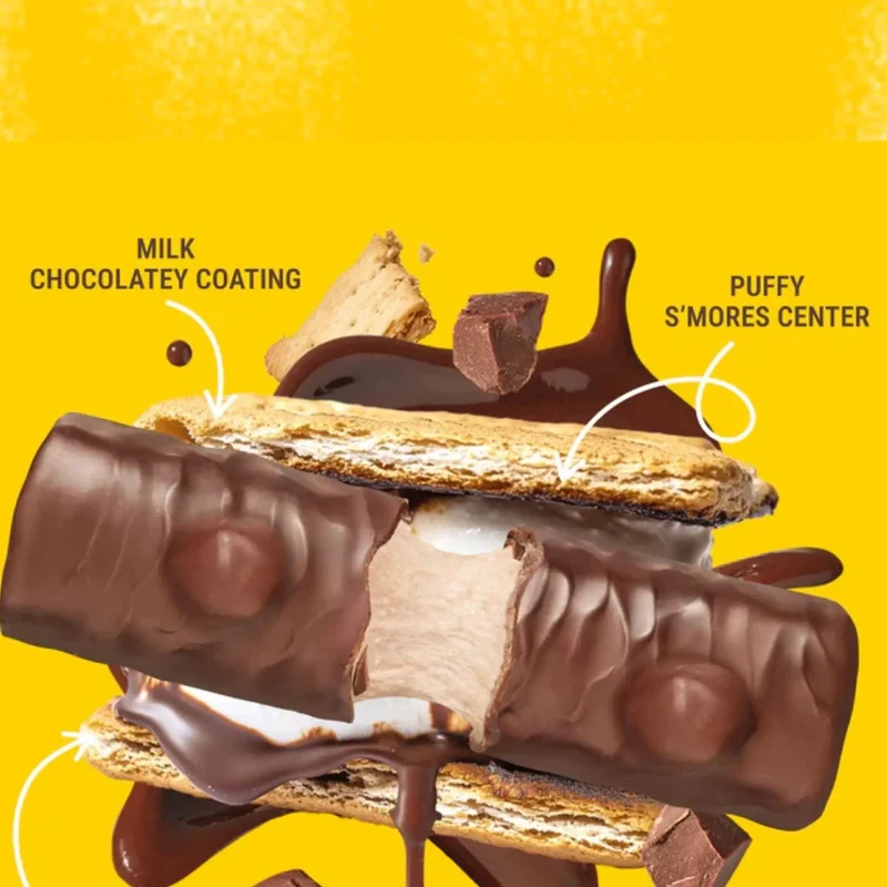 Built Bar Protein Puff S'Mores Chunk - proteinowy baton piankowy w czekoladzie 15g białka 160kcal