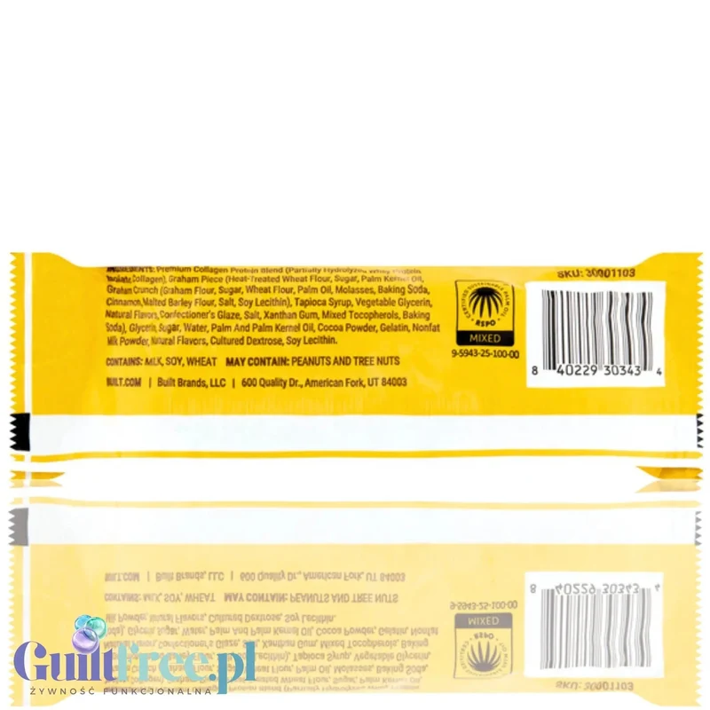 Built Bar Protein Puff S'Mores Chunk - proteinowy baton piankowy w czekoladzie 15g białka 160kcal