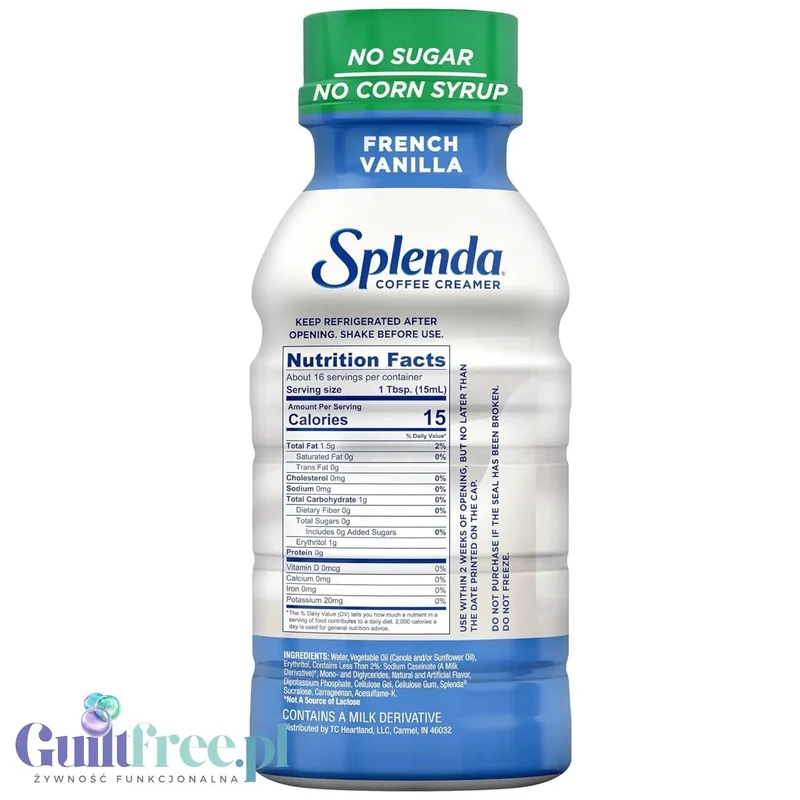 Splenda Coffee Creamer, French Vanilla - waniliowy zabielacz do kawy 15kcal, bez cukru i laktozy