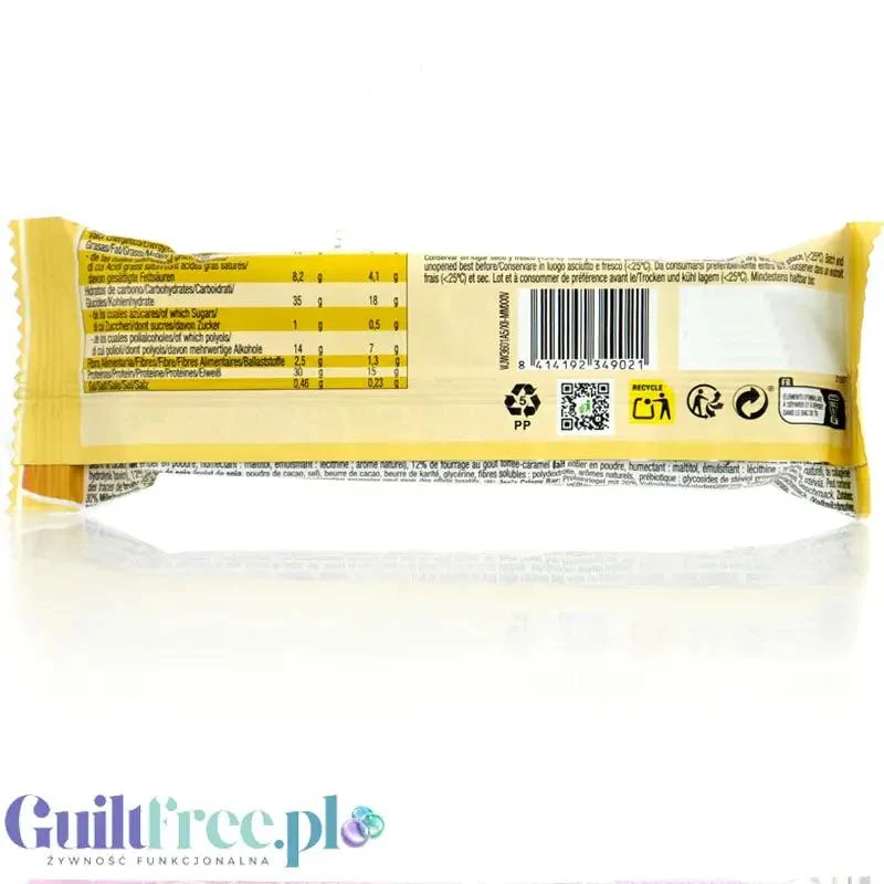 Weider Joe's Crispy Bar Toffee Caramel - chrupiący baton proteinowy ze stewią 30% białka