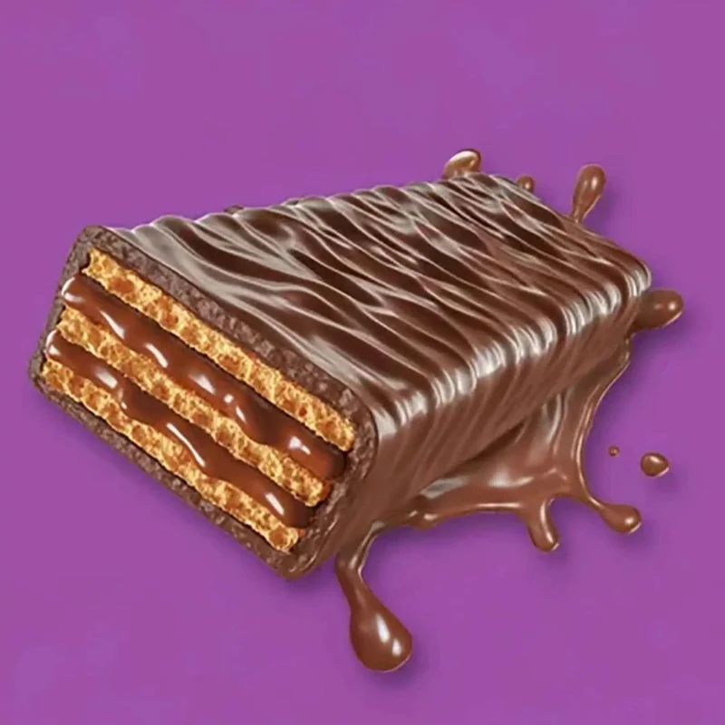 Inlead Wafer Bar Milk Choc - wafelek z kremem w polewie czekoladowej bez dodatku cukru