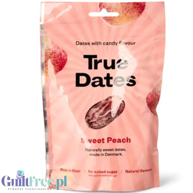 True Dates Sweet Peach - daktyle bez dodatku cukru z naturalnym aromatem brzoskwiniowym
