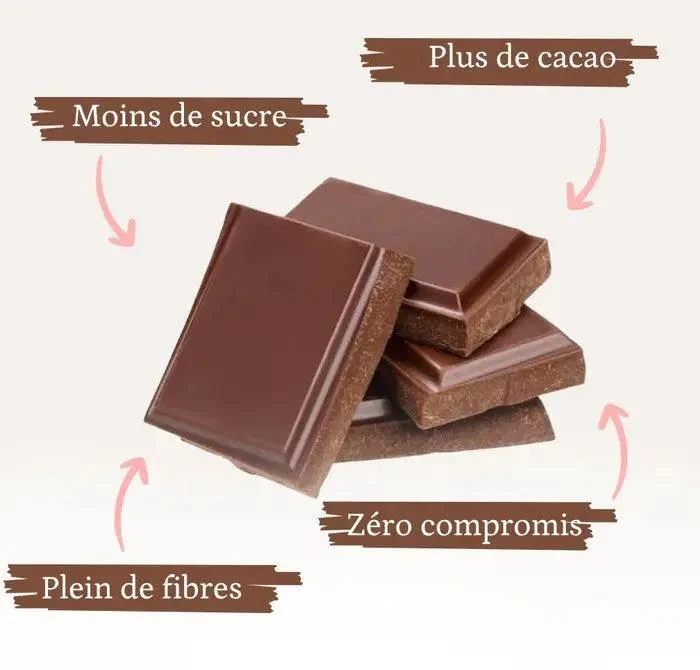 Elsy Chocolat Au Lait - błonnikowa mleczna czekolada bez maltitolu, 50% mniej cukru
