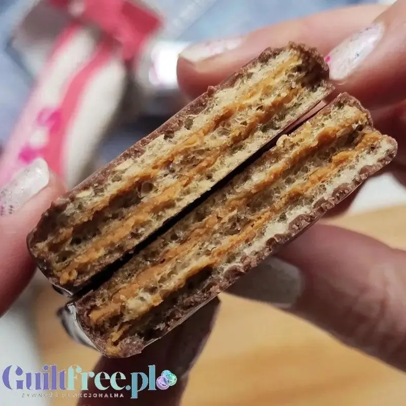 N!CK'S Nicks Wafer, Peanut Butter Wafer - bezglutenowy wafelek z kremem z masła orzechowego, bez dodatku cukru