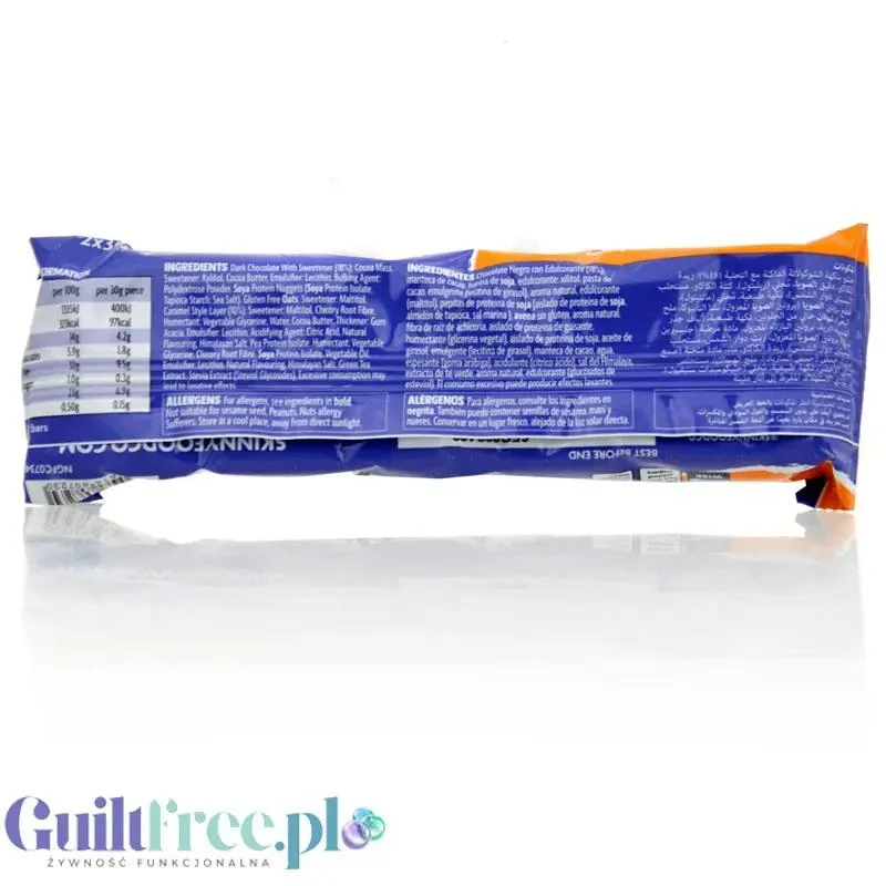 Skinny Food Duo Bar Jaffa Cake - wegański bezglutenowy baton białkowy 2 x 98kcal
