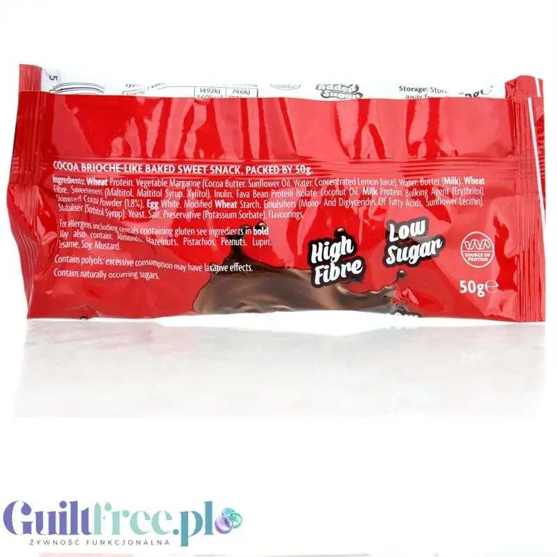 Skinny Food High Protein Chocaholic Croissant - proteinowy croissant bez cukru 13g białka & 6g błonnika z kakaowym nadzieniem