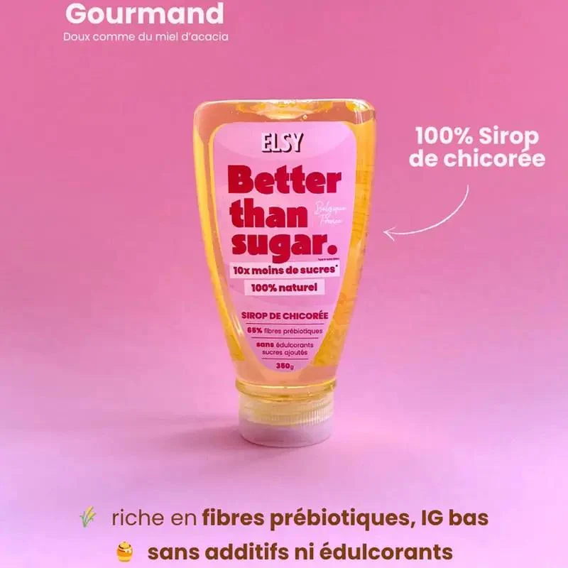 Elsy Better than sugar, Sirop De Chicoree - gęsty błonnikowy syrop słodzący bez dodatku cukru i słodzików