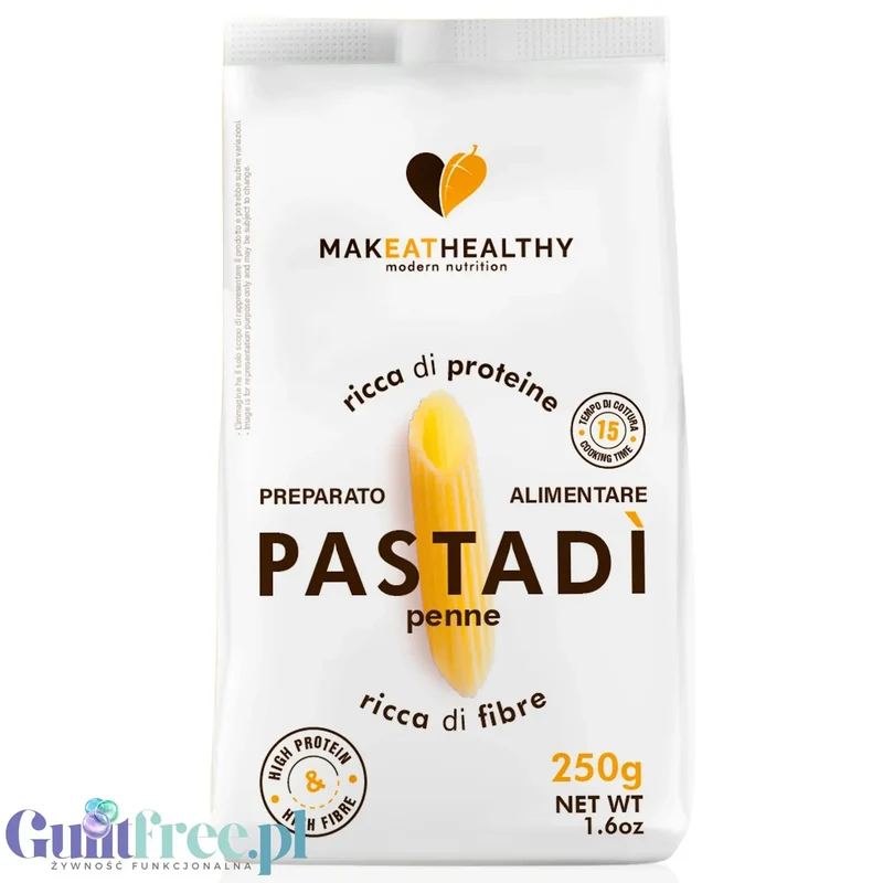 MakEatHealthy High Protein Pastadi Penne - włoski makaron proteinowy niskowęglowodanowy