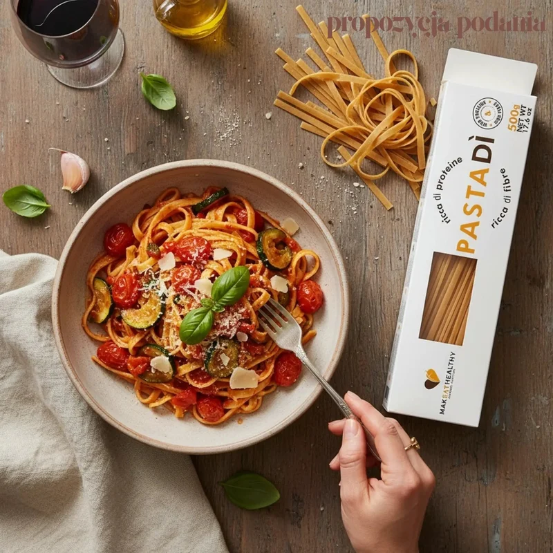 MakeatHealthy High Protein Spaghetti 0,5KG - włoski makaron proteinowy niskowęglowodanowy