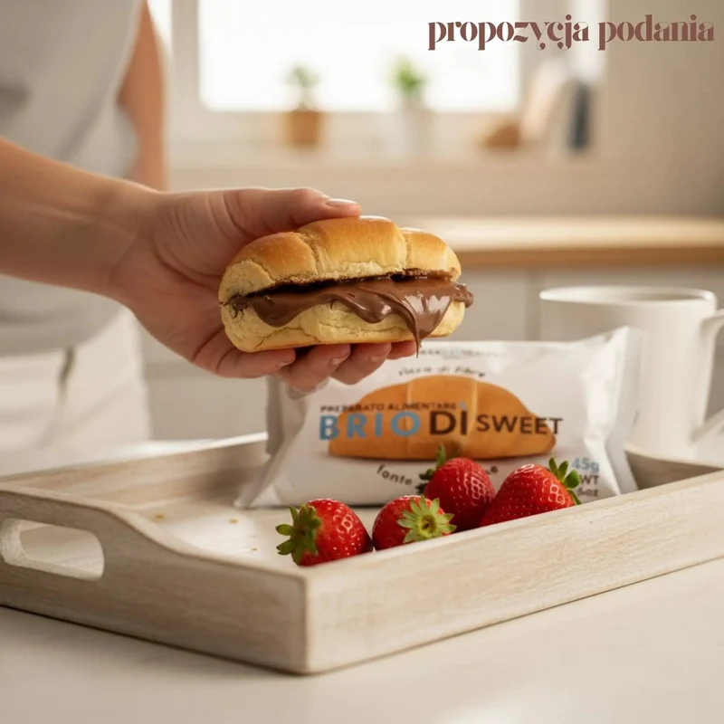 MakeatHealthy Brio Di Sweet - miękki włoski słodki croissant maślany bez cukru 22% błonnika