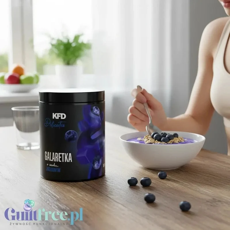 KFD Dietetyczna Galaretka Jagodowa, 50 porcji x 18kcal