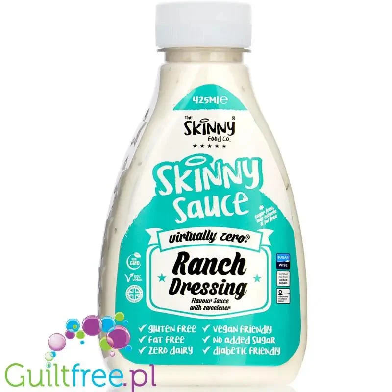 Skinny Food Ranch Dressing - sos majonezowy ranczerski bez tłuszczu