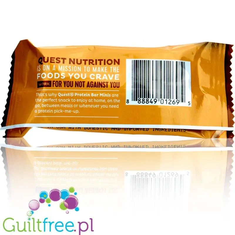 Quest Bar Mini Chocolate Chip Cookie Dough 80kcal - baton proteinowy Ciasteczka & Czekolada 8g białka