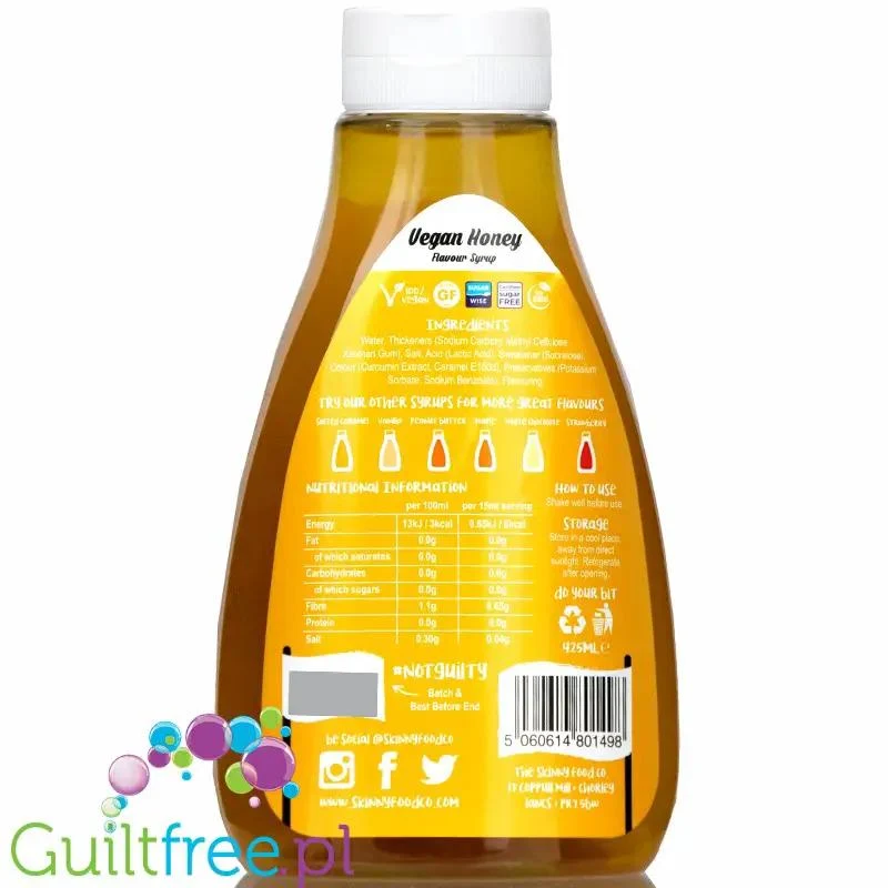 Skinny Food Vegan Honey - wegański syrop zero kalorii a la Miód