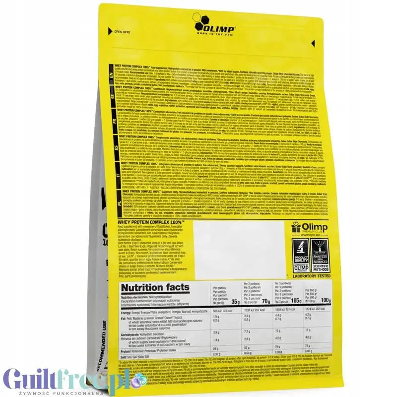 Olimp Whey Protein Complex 100% 0,7 kg Chocolate, odżywka proteinowa (smak Czekolada))