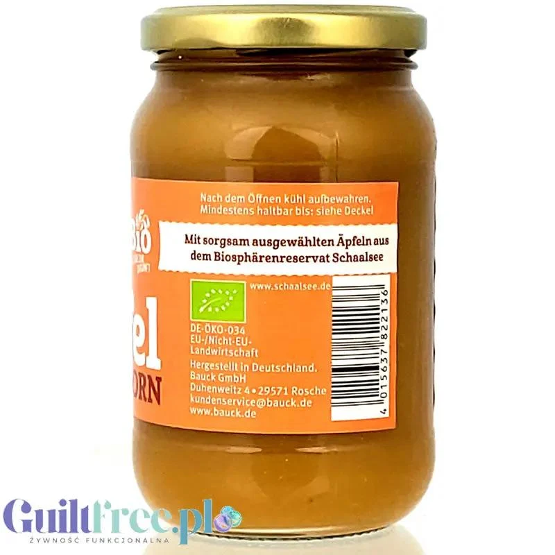 Bauck Muhle Bio Apfel Sanddorn - organiczny mus jabłkowy z rokitnikiem bez dodatku cukru