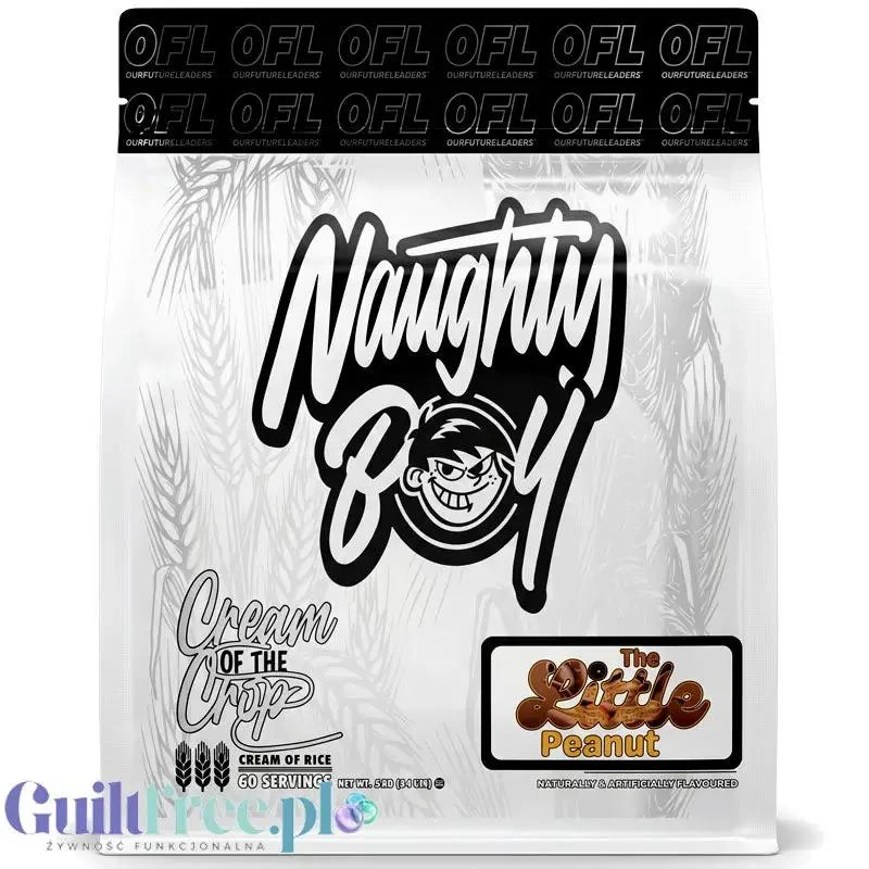Naughty Boy Cream of the Crop The Little Peanut 2kg - kleik ryżowy bez cukru, regeneracyjny posiłek treningowy