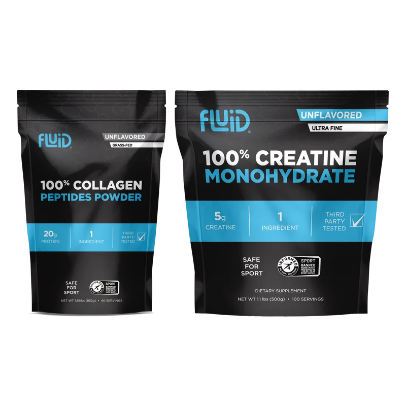 Fluid 100% Creatine Monohydrate + 100% Collagen Peptides
