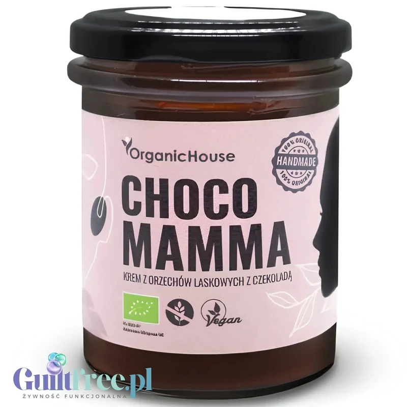 Organic House Chocco Mamma - ekologiczny krem z orzechów laskowych i kakao bez oleju palowego i laktozy