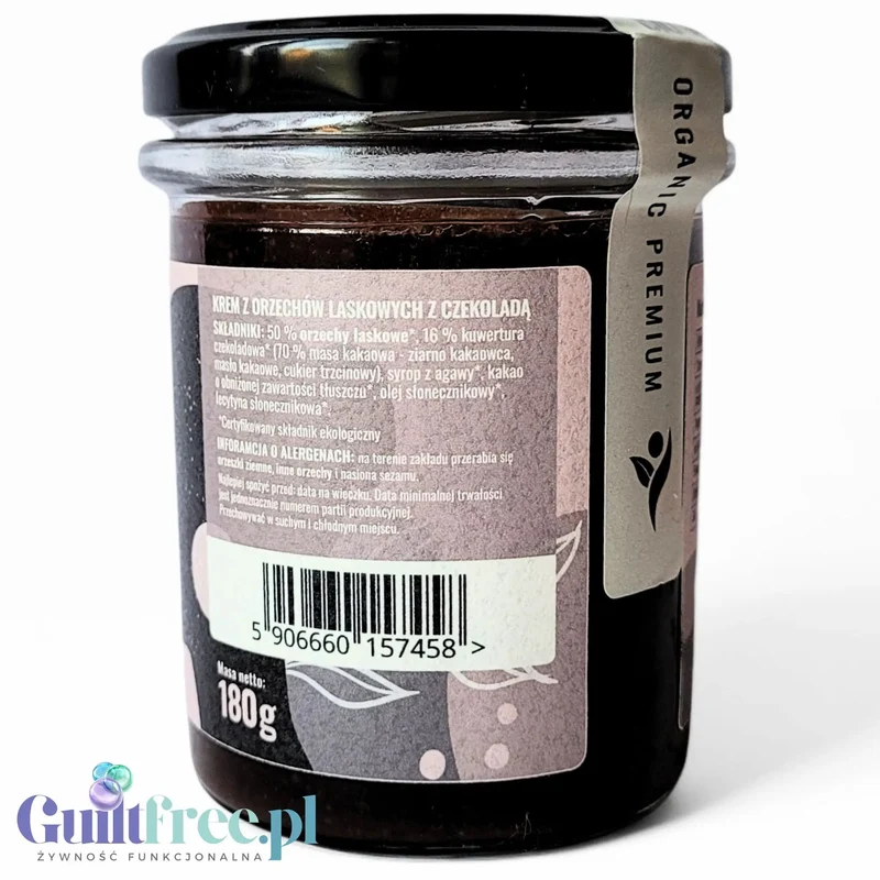 Organic House Chocco Mamma - ekologiczny krem z orzechów laskowych i kakao bez oleju palowego i laktozy