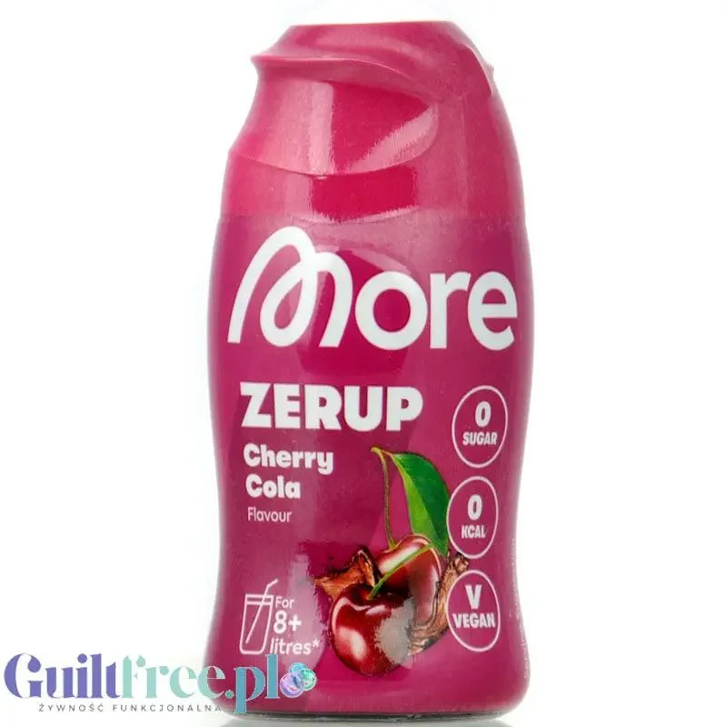 More Nutrition Zerup Cherry Cola na 8L - skoncentrowany syrop do wody bez cukru i kalorii
