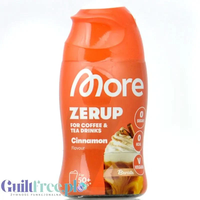More Nutrition Zerup Cinnamon - skoncentrowany syrop do kawy i herbaty bez cukru i kalorii