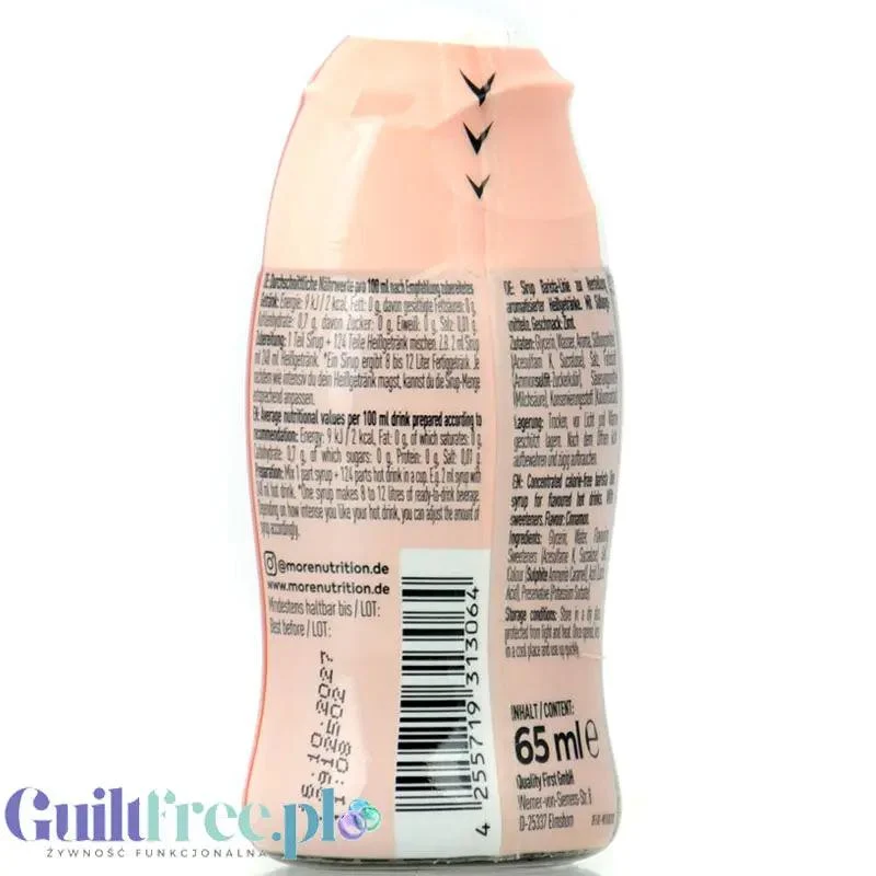 More Nutrition Zerup Cinnamon - skoncentrowany syrop do kawy i herbaty bez cukru i kalorii