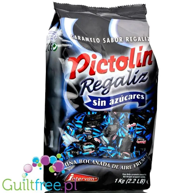 Pictolin Regaliz - bezglutenowa lukrecja bez cukru giga paka 1kg