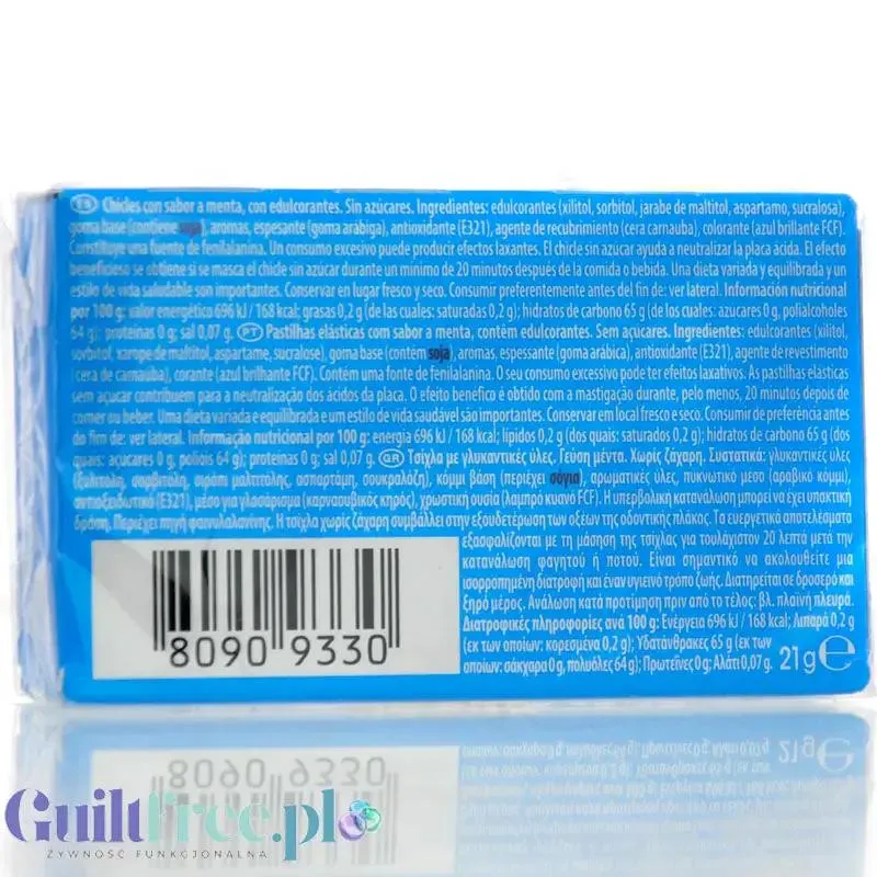 Trident Vibes Peppermint - miękka guma do żucia bez cukru, z ksylitolem