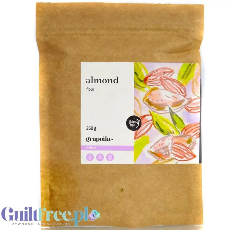 Grapoila Almond - bardzo odtłuszczona mąka migdałowa 45% mniej kalorii