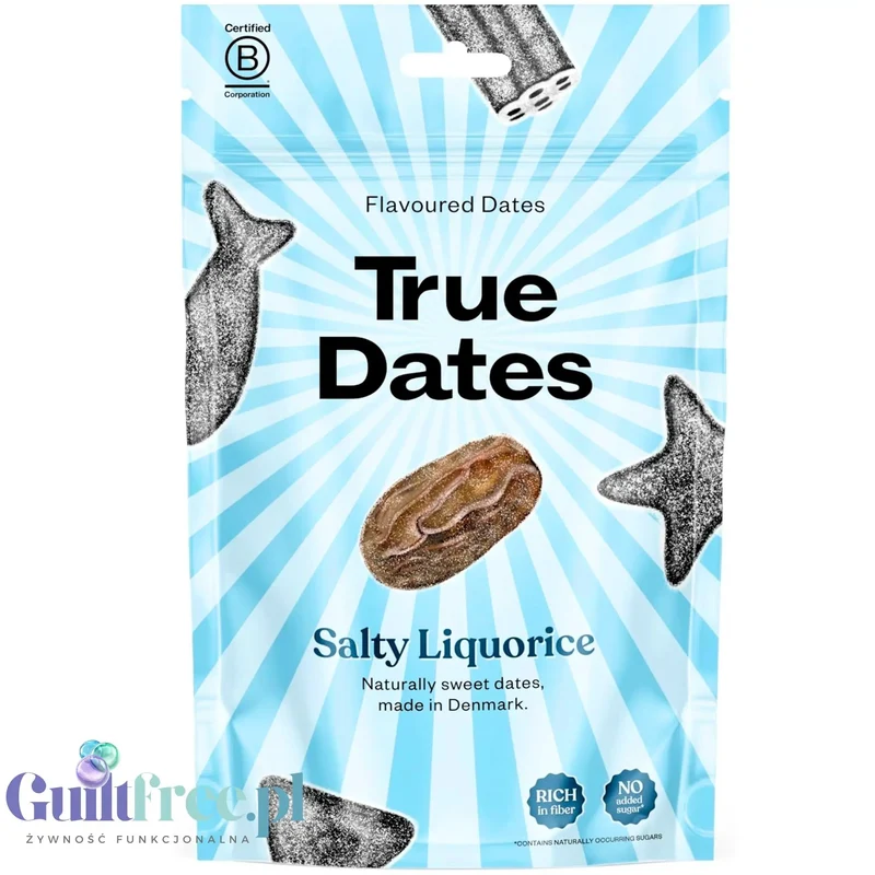 True Dates Salty Liquorice - lukrecjowe słodko słone daktyle dla koneserów smaku