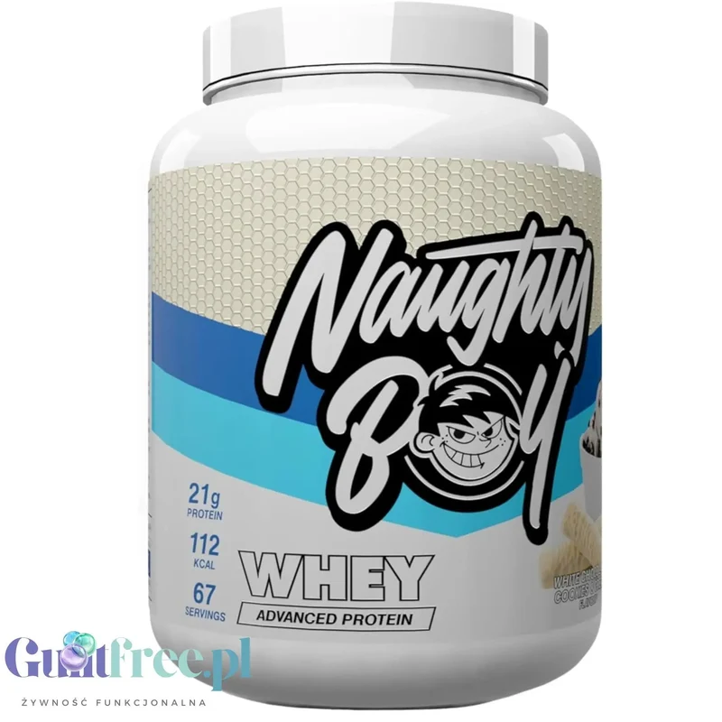 Naughty Boy Whey Premium Protein White Chocolate Cookies & Cream 2010g - gęsta odżywka białkowa