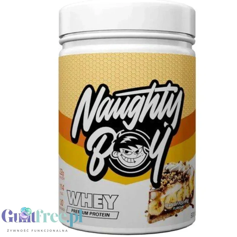 Naughty Boy Whey Protein Banoffee Pie 900g - gęsta odżywka białkowa WPI, WPC & MPC