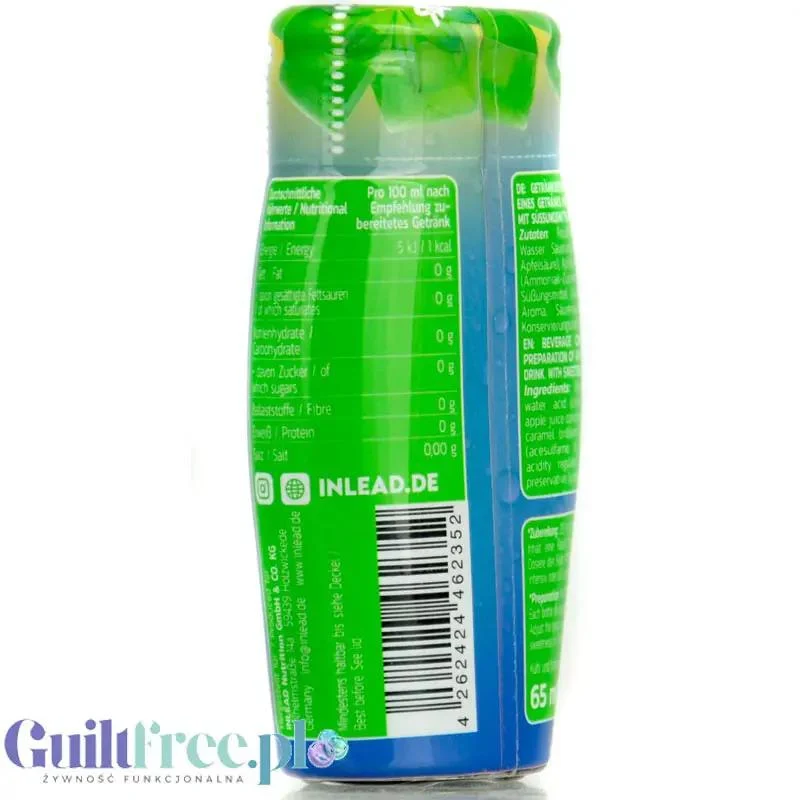 Inlead Squeeze Syrup Waldmeister - skoncentrowany syrop do wody bez cukru i kalorii na 8L
