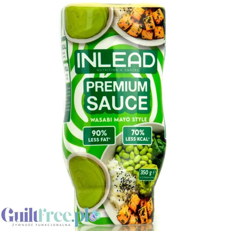 Inlead Premium Sauce Wasabi Mayo - kremowy ostry majonez light 90% mniej tłuszczu