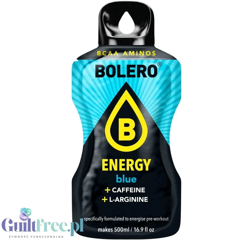 Bolero Energy Blue 14g - napój energetyczny bez cukru z kofeiną i L-argininą