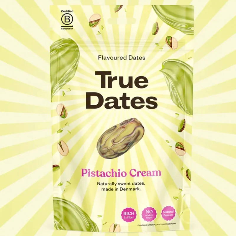 True Dates Pistachio Cream - daktyle nadziewane kremem pistacjowym bez dodatku cukru