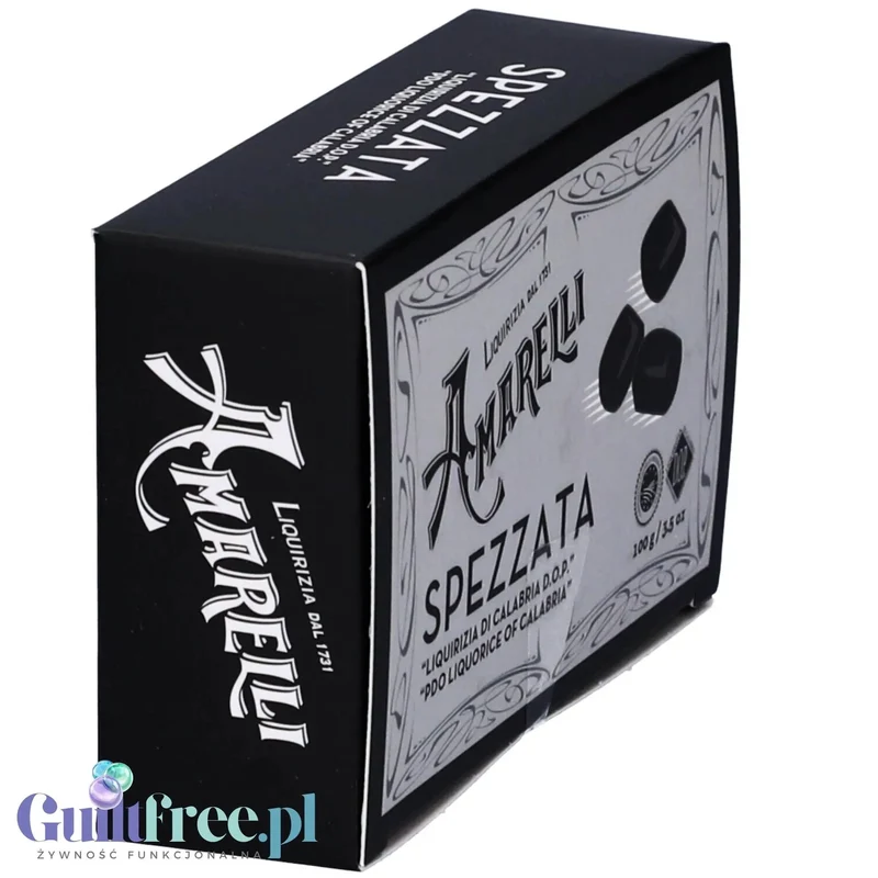 Amarelli Liquirizia Spezzata 100g - czysta kalabryjska lukrecja anyżkowa 100% bez cukru i słodzików