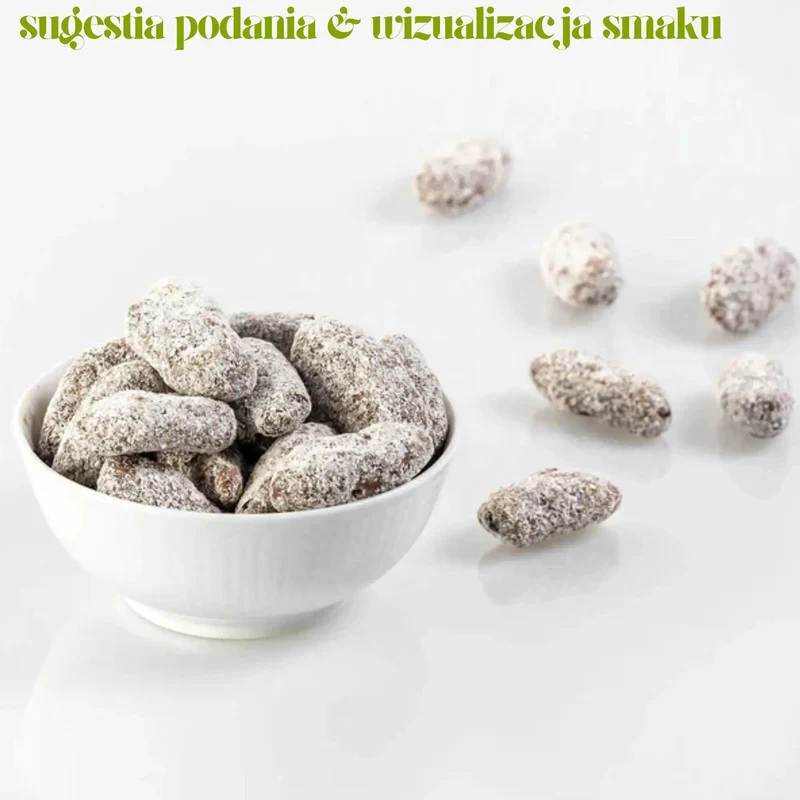Green Dates Belgian Milk Chocolate & Coconut - daktyle w belgijskiej mlecznej czekoladzie z kokosem