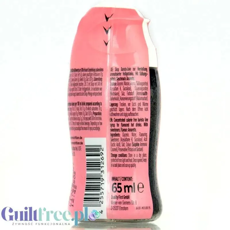 More Nutrition Zerup Amaretto - skoncentrowany syrop do kawy i herbaty bez cukru i kalorii