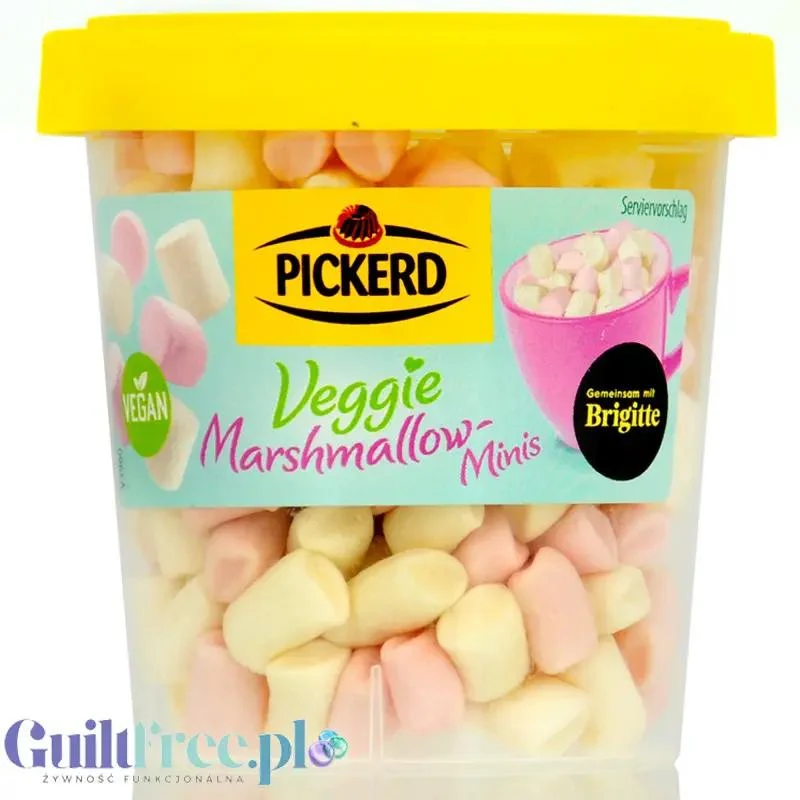 Pickerd Veggie Marshmallow Minis - ozdobne wegańskie pianki marshmallow