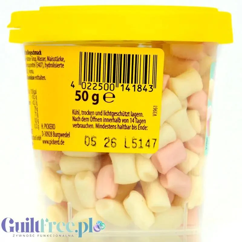 Pickerd Veggie Marshmallow Minis - ozdobne wegańskie pianki marshmallow