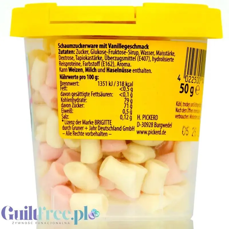 Pickerd Veggie Marshmallow Minis - ozdobne wegańskie pianki marshmallow