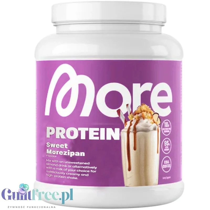 More Nutrition Protein Sweet Morezipan 0,6kg - odżywka białkowa z kazeiną o smaku marcepanowym