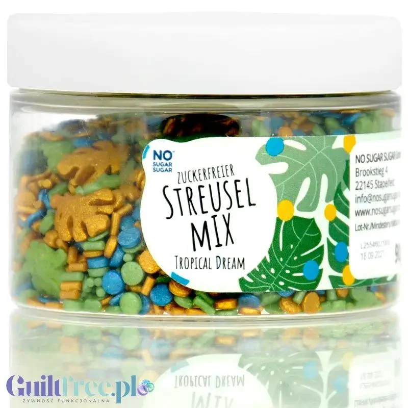 NO SUGAR SUGAR Streusel Mix Tropical Dream - posypka bez cukru z erytrolem 72kcal