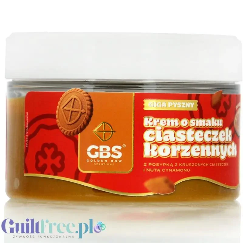 GBS Krem z ciasteczek korzennych z posypką z ciasteczek i nutą cynamonu (CHEAT MEAL)