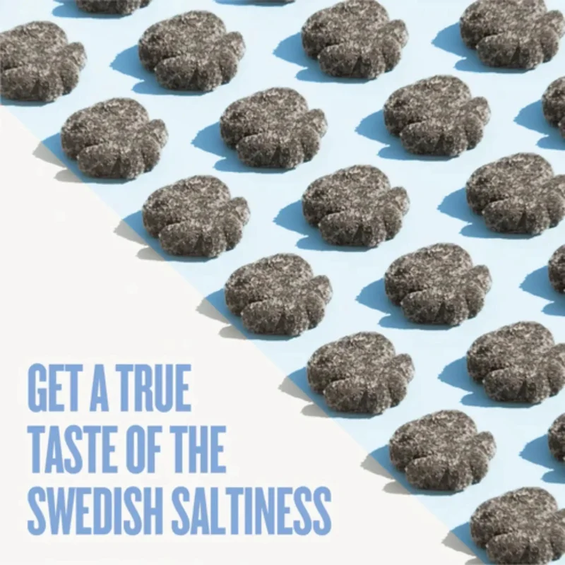 Pandy Candy Salty Squids - błonnikowe żelki bez cukru 45% mniej kalorii, słona Lukrecja