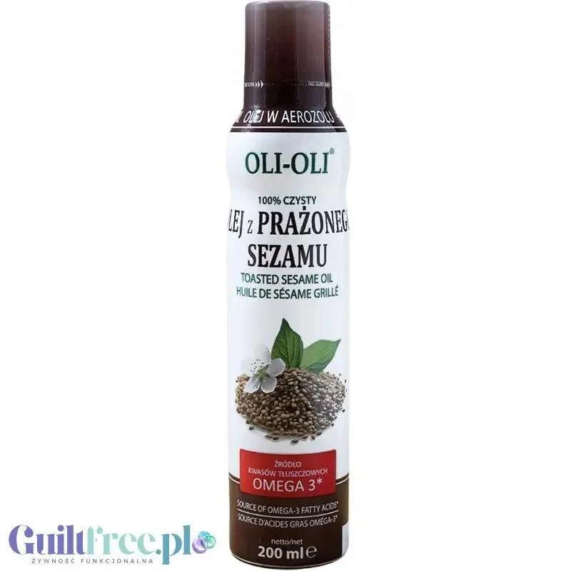 OLI-OLI, 100% Czysty Olej z Prażonego Sezamu w sprayu 200ml